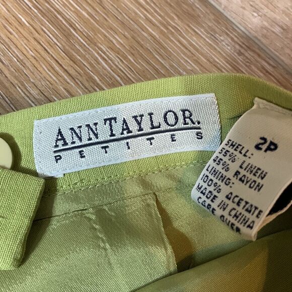 Ann Taylor Petites Green Trousers - Picture 3 of 6